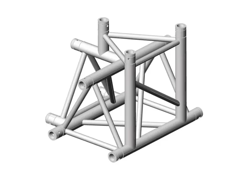 HT43-T42 四通 T 型接头顶点向下