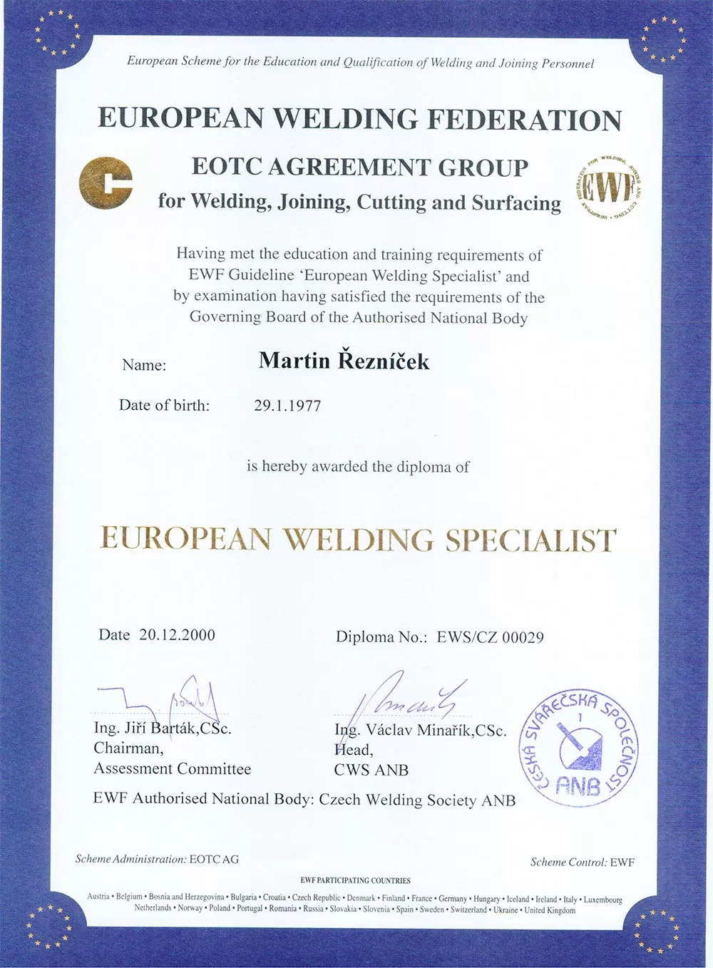 EWS 国际焊接技师